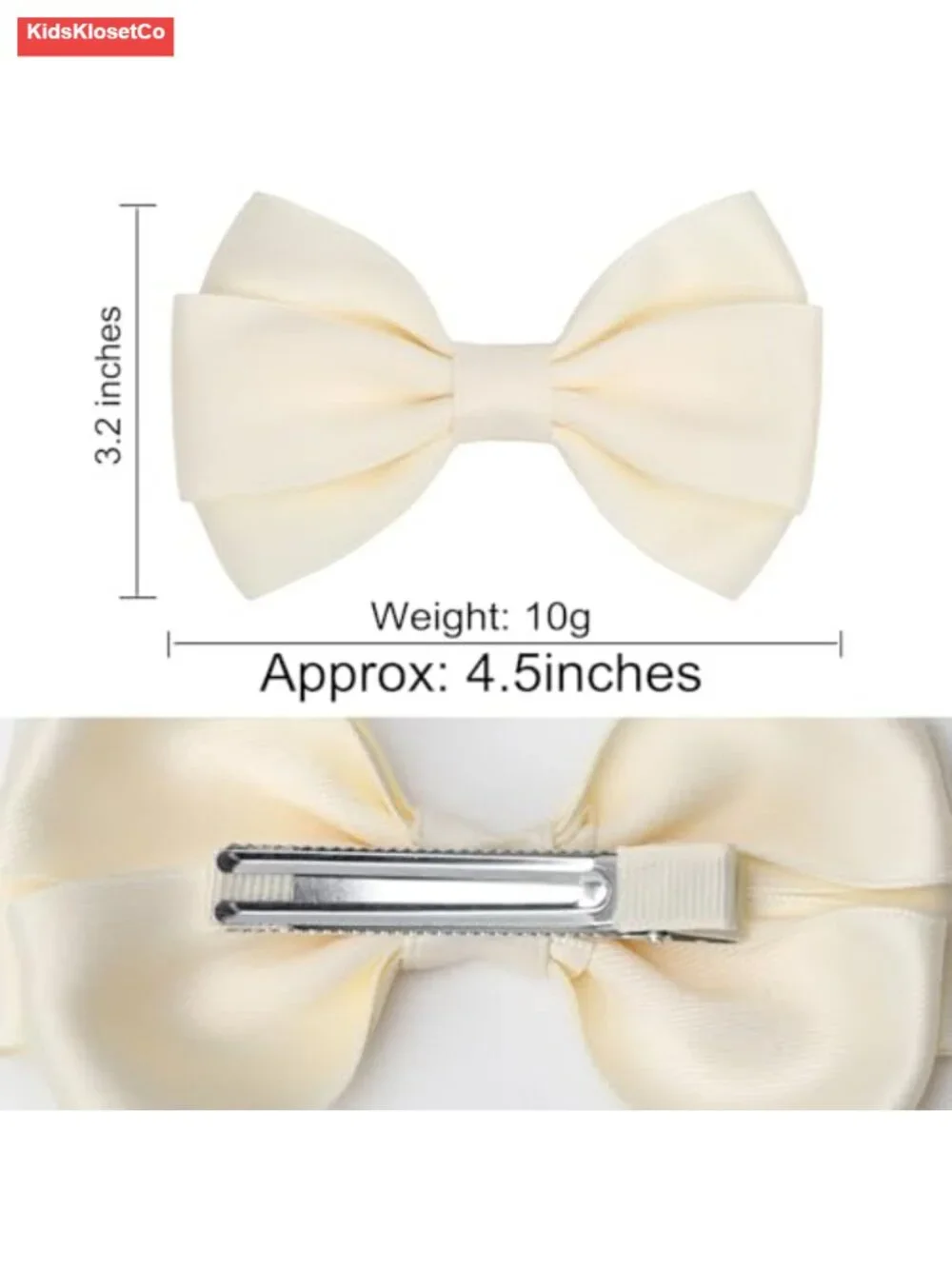 Thick Ribbon Boutique Alligator Clips Hair Bows 4.5in Girls Toddlers Teens